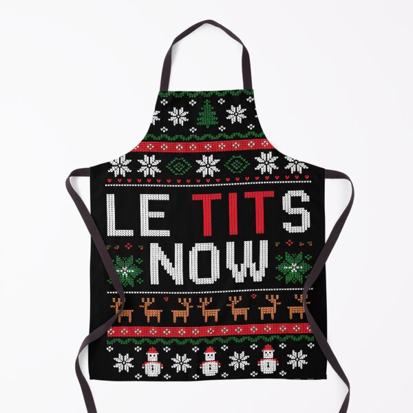 Item preview, Le Tits Now Funny Xmas Let It Snow Ugly Christmas Sweater designed and sold by KristenosNehk.