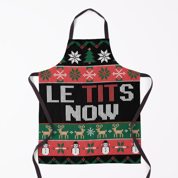 Item preview, Le Tits Now Cool Xmas Let It Snow Ugly Christmas Sweater designed and sold by KristenosNehk.