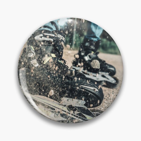 Item preview, Dynamic Inline Skater Kicking Up Gravel Dust and Stones at High Speed designed and sold by MDB_Shop.