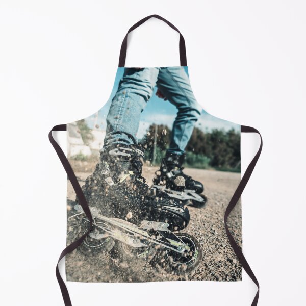 Item preview, Dynamic Inline Skater Kicking Up Gravel Dust and Stones at High Speed designed and sold by MDB_Shop.
