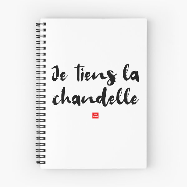 Item preview, Je tiens la chandelle – I Am the Third Wheel (French Idiom Typography) designed and sold by FrancophileFun.