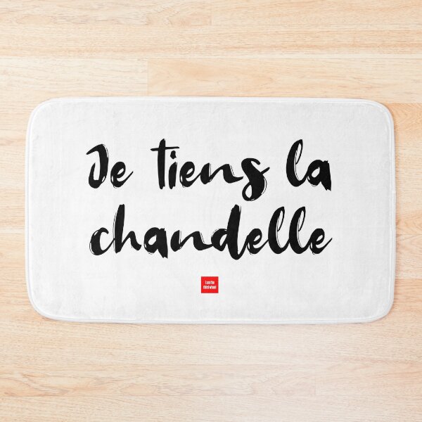 Item preview, Je tiens la chandelle – I Am the Third Wheel (French Idiom Typography) designed and sold by FrancophileFun.
