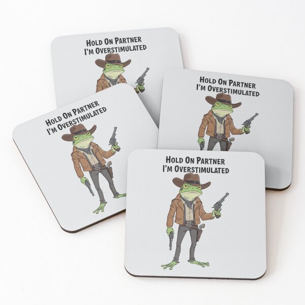 Item preview, Funny Overstimulated Cowboy Frog Meme designed and sold by gear-posters.