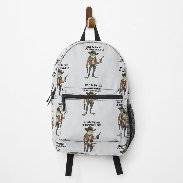 Item preview, Funny Overstimulated Cowboy Frog Meme designed and sold by gear-posters.
