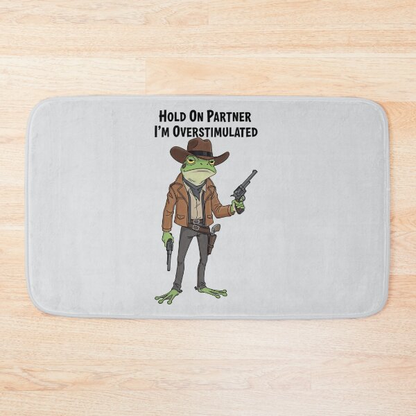 Item preview, Funny Overstimulated Cowboy Frog Meme designed and sold by gear-posters.