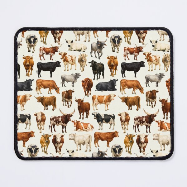 Item preview, Domesticated Cattle Breeds Retro Farm Illustration Chart designed and sold by kakarikihill.