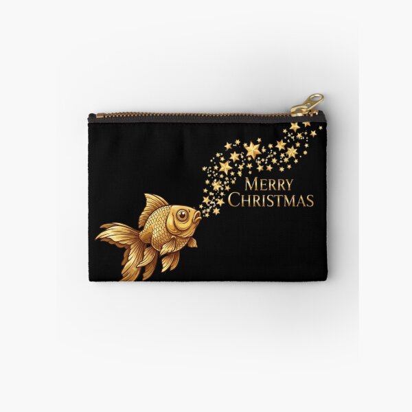 Item preview, Magic Goldfish Christmas | Golden Stars Holiday Sublimation Design, Merry Christmas  designed and sold by Design_Your_Day.