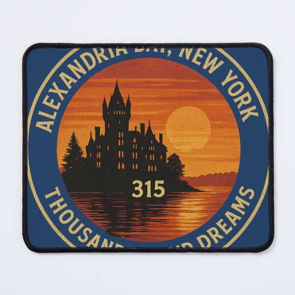 Item preview, Alexandria Bay, New York – 315 Thousand Island Dreams Sunset Castle Shirt designed and sold by Laughprints.