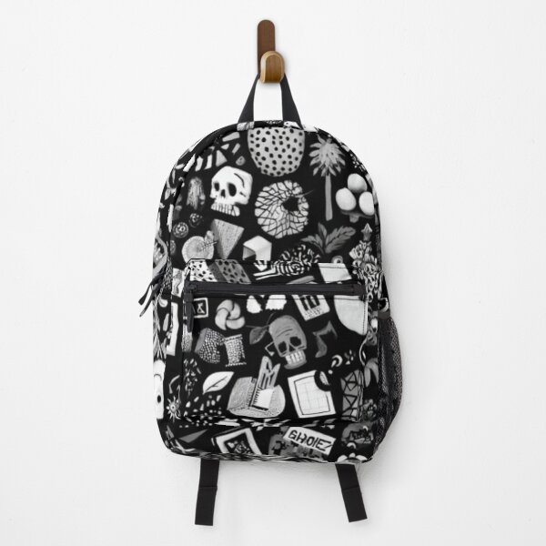 Item preview, Black and white creatures abstract pattern designed and sold by SmileshareShop.