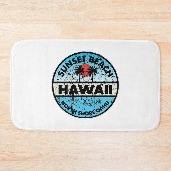 Item preview, Hawaii Sunset Beach Retro Tropical Badge designed and sold by Oniyasha.