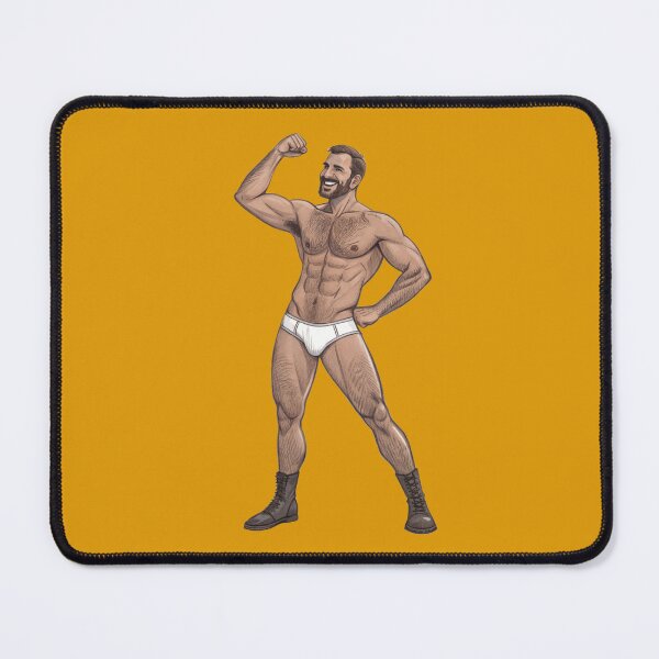 Item preview, Kiss my bicep - pin-up guy designed and sold by gayishdesign.