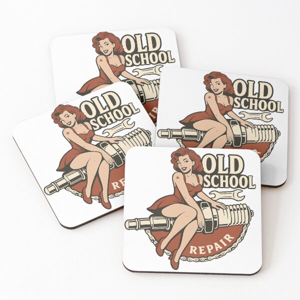 Item preview, Pin-Up mecanic old school mid century retro style. designed and sold by HAAR00.