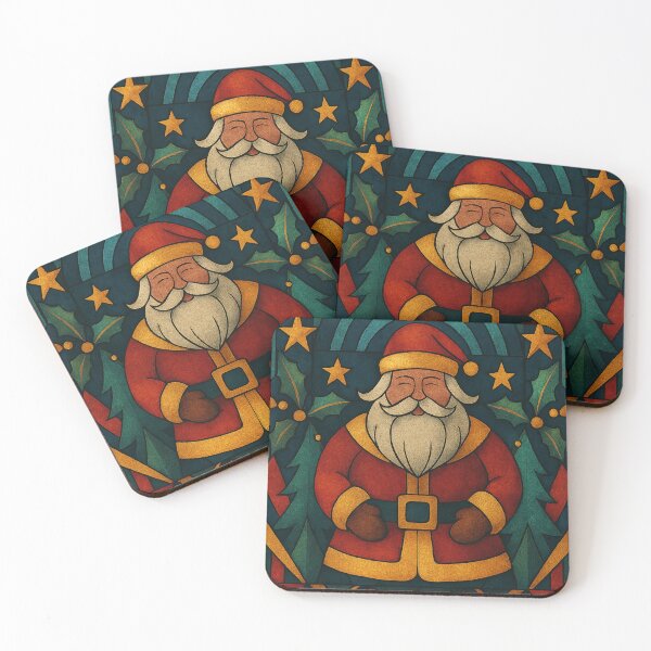 Item preview, Art Deco Santa Claus: The Geometric Herald of Christmas designed and sold by JonelleTshirts.