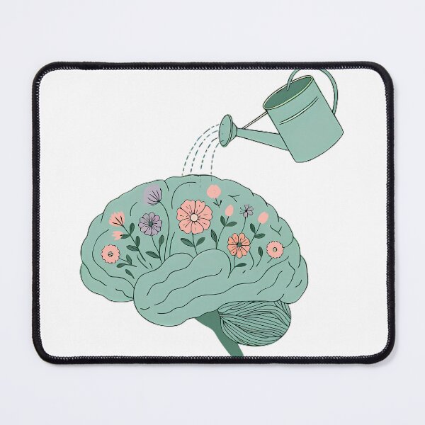 Item preview, Watering My Brain Cells - Mental Health Awareness Funny Wellness Shirt designed and sold by DrawDrip.