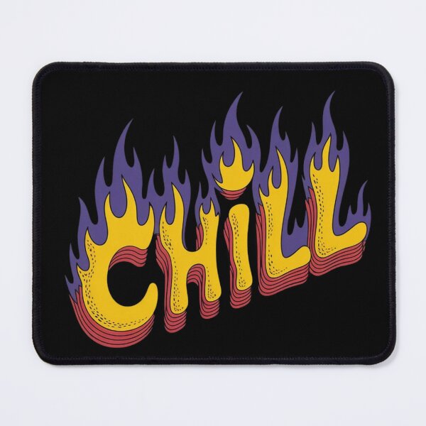 Item preview, Chill Flame Retro Psychedelic Typography designed and sold by Oniyasha.
