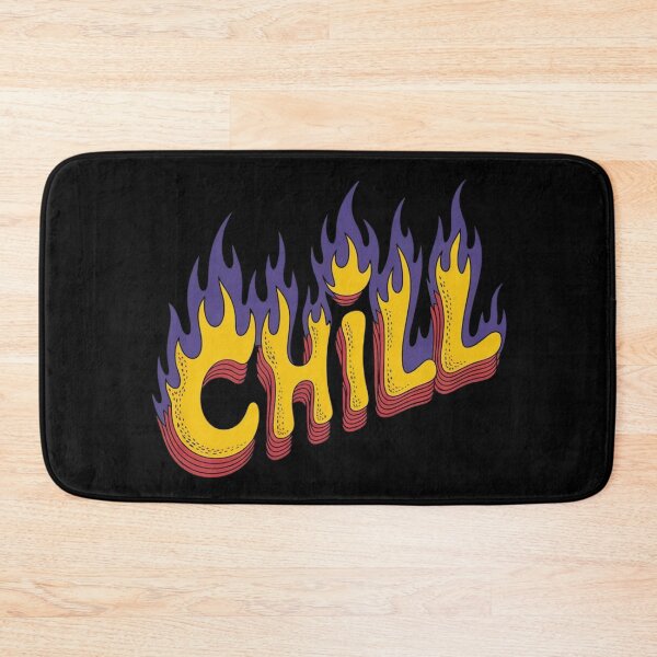 Item preview, Chill Flame Retro Psychedelic Typography designed and sold by Oniyasha.