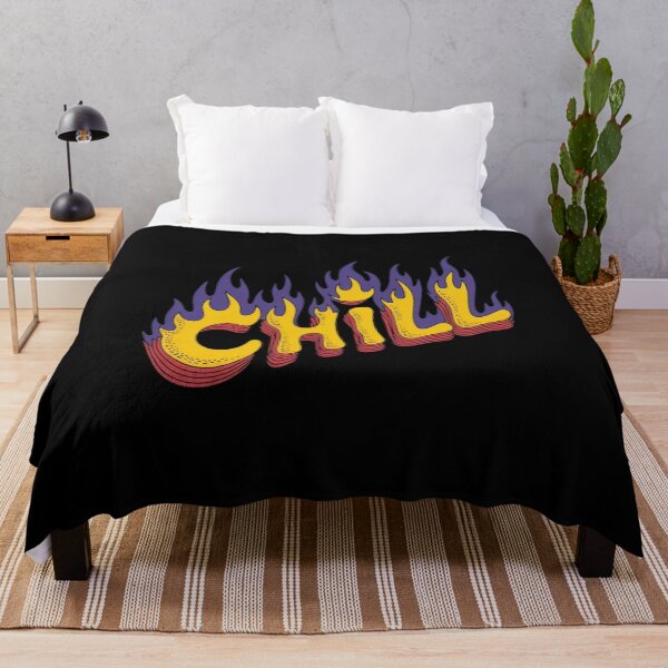 Item preview, Chill Flame Retro Psychedelic Typography designed and sold by Oniyasha.