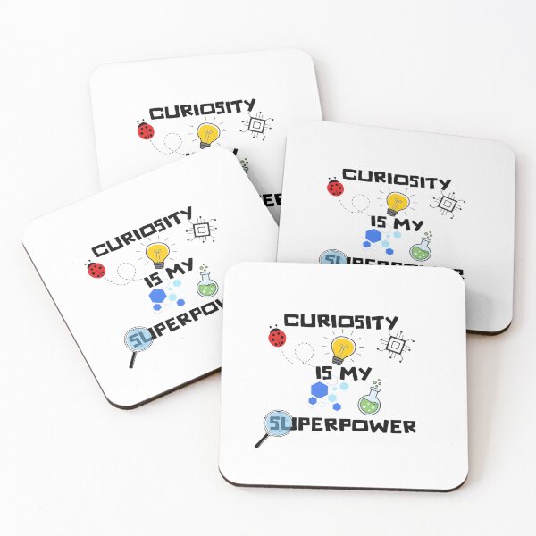 Item preview, Curiosity is my superpower, science designed and sold by digitalbitcraft.