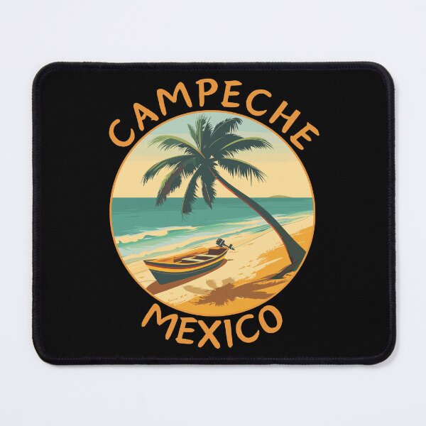 Item preview, Campeche in Mexico, Retro Travel Art Circle Emblem designed and sold by MaateoDesign.