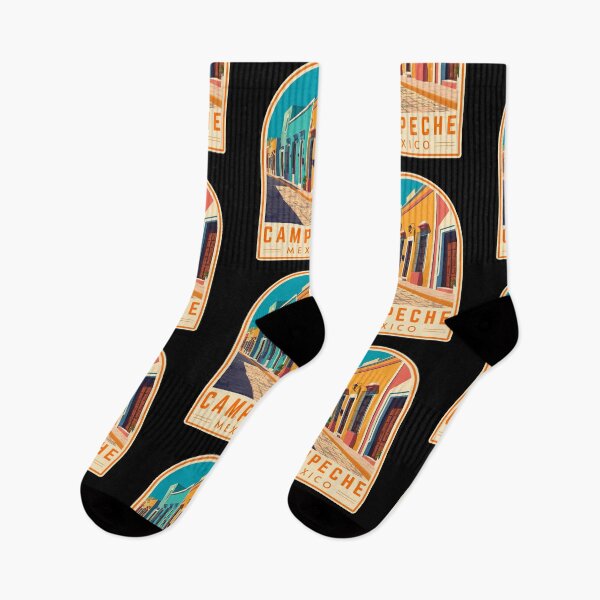 Item preview, Campeche in Mexico, Vintage Travel Art Landscape designed and sold by MaateoDesign.