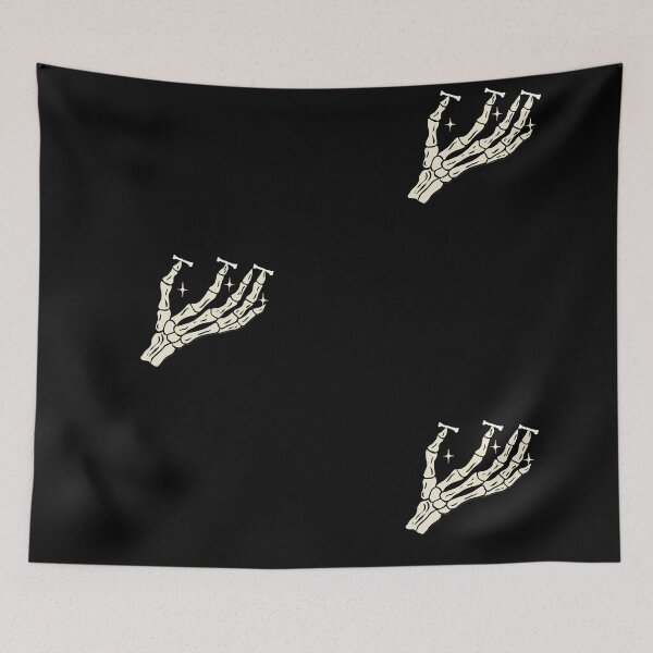 Item preview, Minimal Skeleton Hand Aesthetic – Clean Bone Art Illustration designed and sold by زينتريتي.