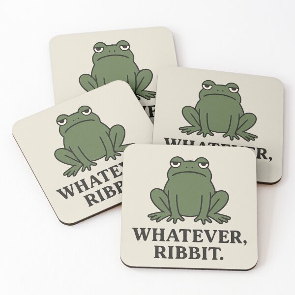 Item preview, Grumpy Frog “Whatever, Ribbit” Funny Minimalist Design designed and sold by SidTastic .
