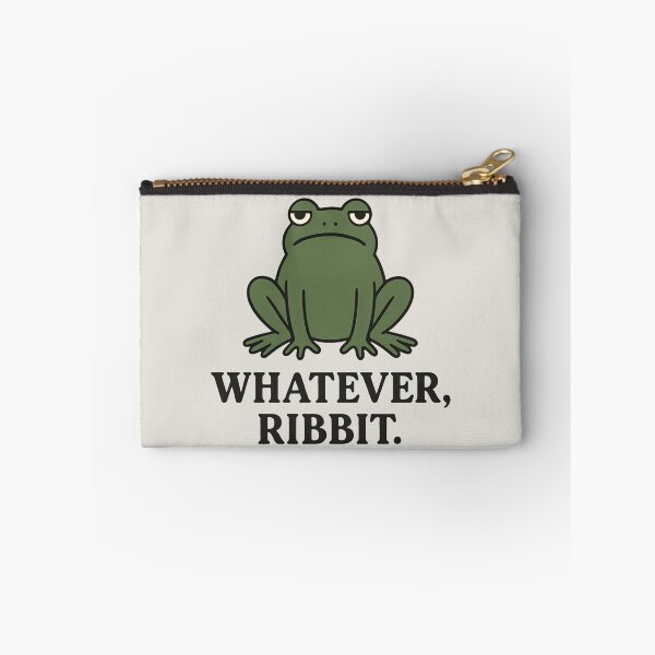 Item preview, Grumpy Frog “Whatever, Ribbit” Funny Minimalist Design designed and sold by SidTastic .