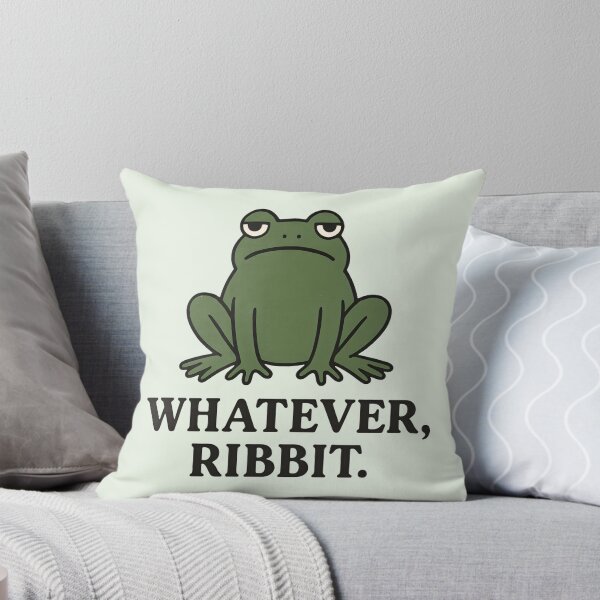 Item preview, Grumpy Frog “Whatever, Ribbit” Funny Minimalist Design designed and sold by SidTastic .