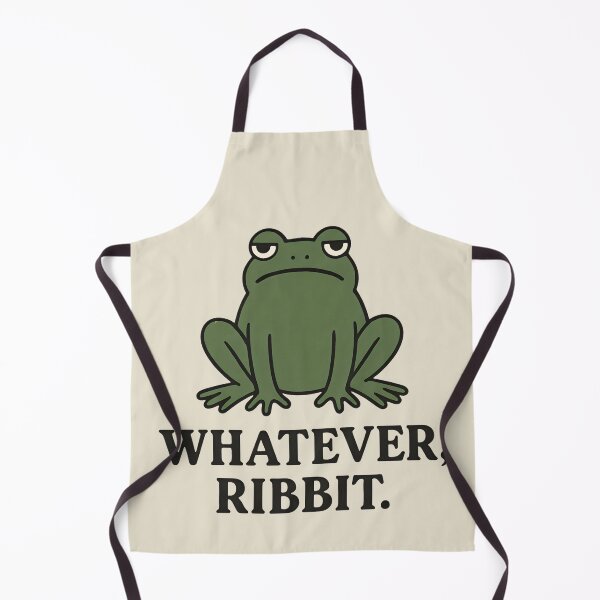 Item preview, Grumpy Frog “Whatever, Ribbit” Funny Minimalist Design designed and sold by SidTastic .