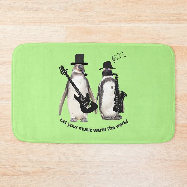 Item preview, Penguin Musician – Let your music warm the world designed and sold by Katja LebenFreude.