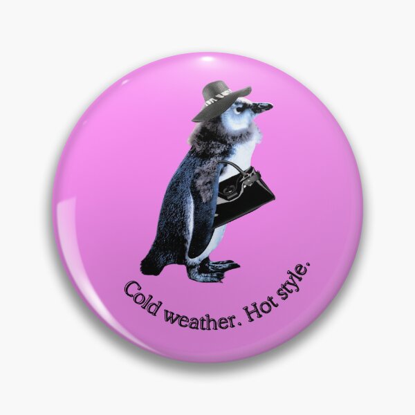 Artikelvorschau, Cold weather. Hot style. | Stylische Pinguin-Dame mit Hut, Schal & Tasche entworfen und verkauft von Katja LebenFreude.