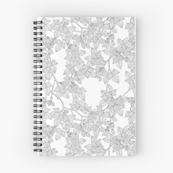 Item preview, Salmonberry Toile - Toileberry bright - grey designed and sold by Stephanie Fiona Design.