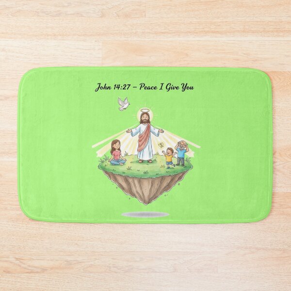 Item preview,  Bible verse, John 14:27, Jesus peace, 3D sketch, cute art, designed and sold by PaintMeWorld.
