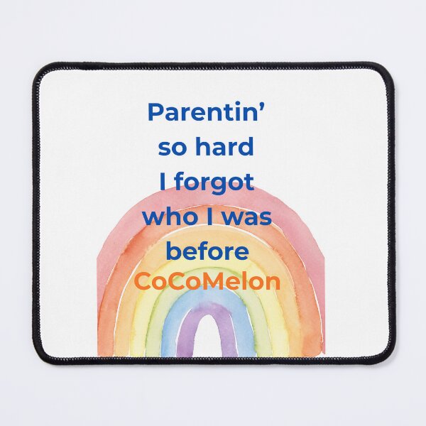 Item preview, Pastel Rainbow Parenting Quote – Parentin’ So Hard Before CoCoMelon designed and sold by SarcasticParenting.