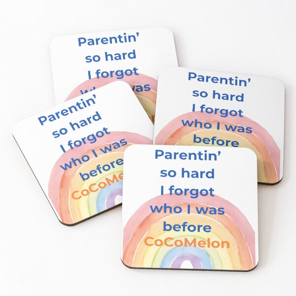 Item preview, Pastel Rainbow Parenting Quote – Parentin’ So Hard Before CoCoMelon designed and sold by SarcasticParenting.