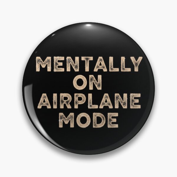 Item preview, Mentally On Airplane Mode  Distressed Retro Travel Quote  designed and sold by Design_Your_Day.