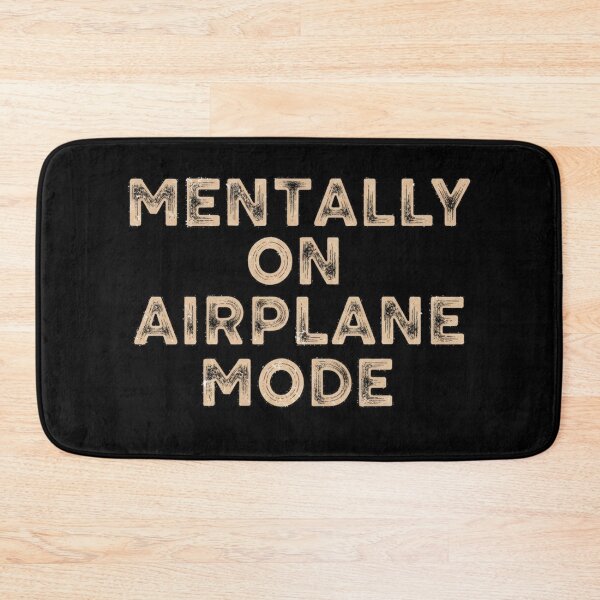 Item preview, Mentally On Airplane Mode  Distressed Retro Travel Quote  designed and sold by Design_Your_Day.