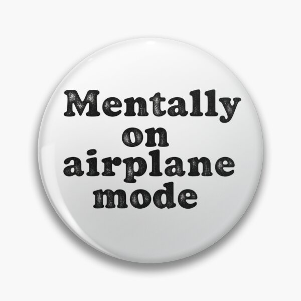 Item preview, Mentally On Airplane Mode  Distressed Retro Travel Quote  designed and sold by Design_Your_Day.