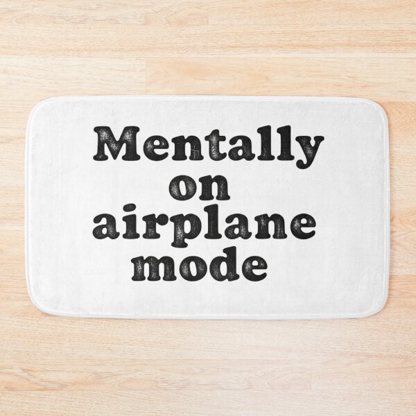 Item preview, Mentally On Airplane Mode  Distressed Retro Travel Quote  designed and sold by Design_Your_Day.