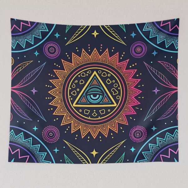 Item preview, Psychedelic tribals pattern  designed and sold by Lucky 777.