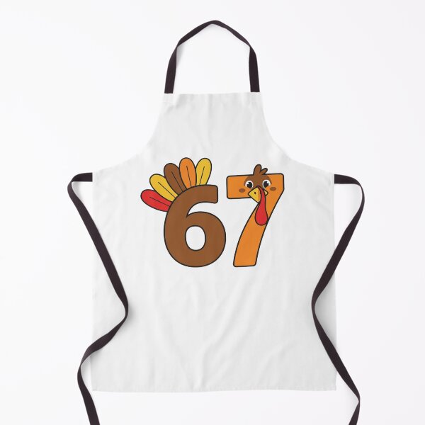 Item preview, Joyful Turkey Face 67 Happy Thanksgiving Art , Cute Retro Number Design designed and sold by Design_Your_Day.