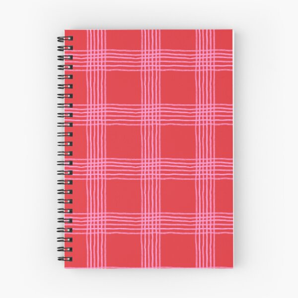 Item preview, Whimsical Hand Drawn Plaid - Cherry Red and Pink designed and sold by AshDollCreations.