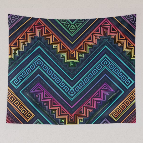 Item preview, Psychedelic tribals pattern  designed and sold by Lucky 777.
