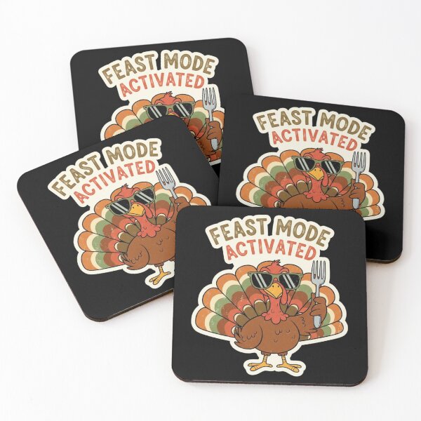 Item preview, Feast Mode Turkey Design | Retro Thanksgiving Graphic | Funny Vintage Art designed and sold by Design_Your_Day.