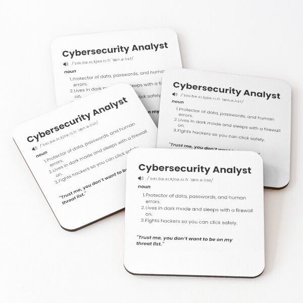 Item preview, Cybersecurity Analyst Definition | Funny IT Security Gift for Ethical Hackers designed and sold by Yuli Club.