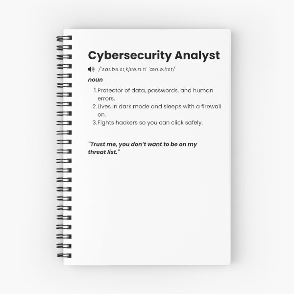 Item preview, Cybersecurity Analyst Definition | Funny IT Security Gift for Ethical Hackers designed and sold by Yuli Club.