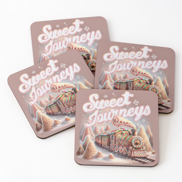 Item preview, Gingerbread Train Adventure – Cute Candyland Christmas Art designed and sold by SmartyWonders.