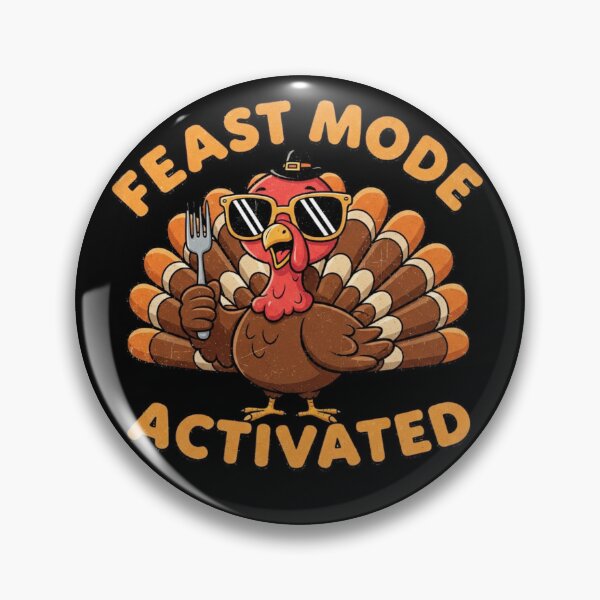 Item preview, Feast Mode Turkey Design | Retro Thanksgiving Graphic | Funny Vintage Art designed and sold by Design_Your_Day.