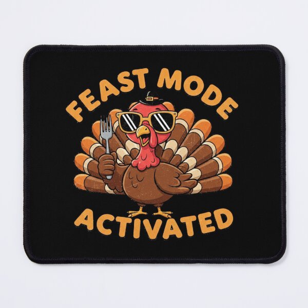 Item preview, Feast Mode Turkey Design | Retro Thanksgiving Graphic | Funny Vintage Art designed and sold by Design_Your_Day.