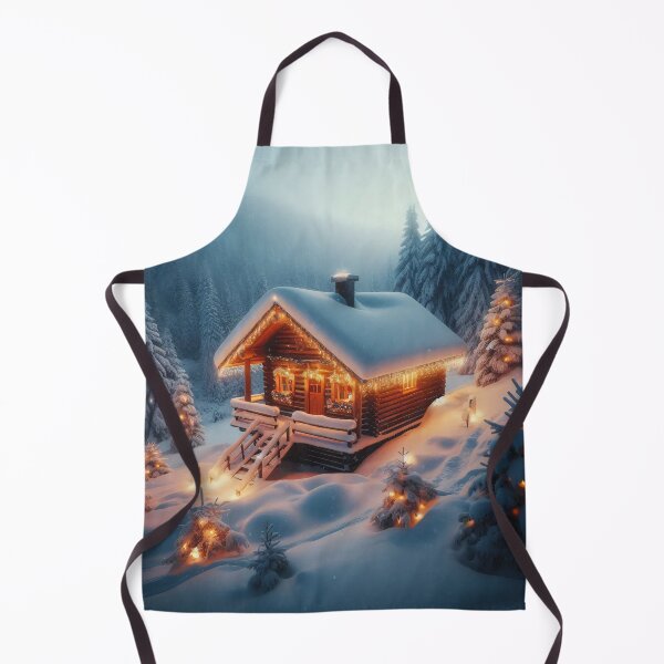 Item preview, A cozy log cabin nestled in a snowy winter wonderland designed and sold by homydesign.